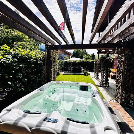 The Swiss Paradise 2 Apartment With Garden, Whirlpool, And Mountain Panorama Wirzweli エクステリア 写真