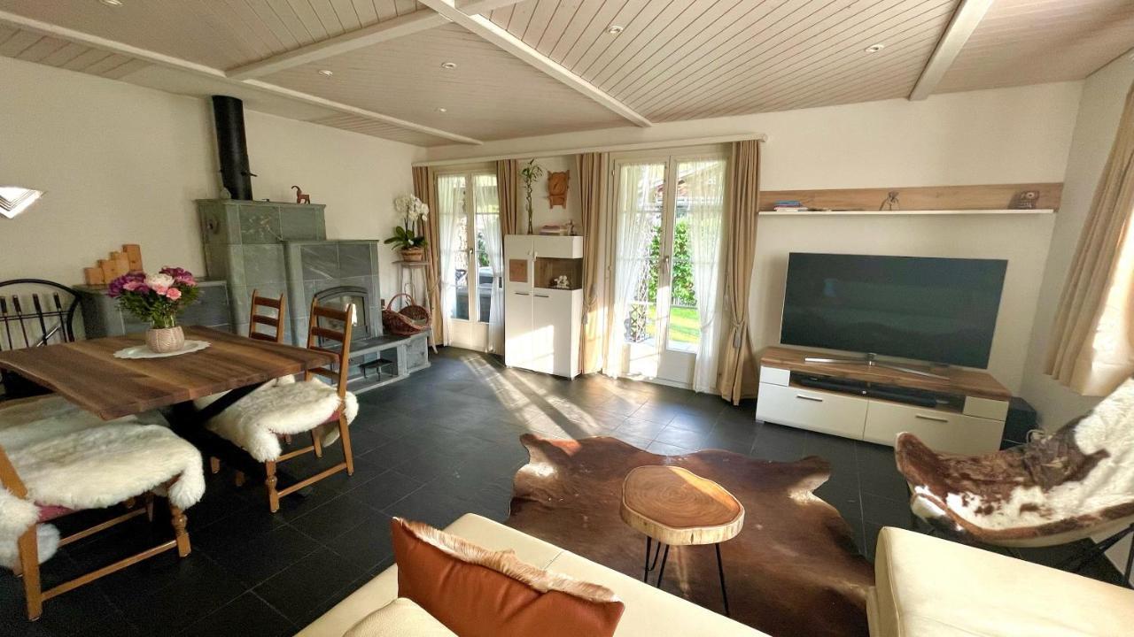 The Swiss Paradise 2 Apartment With Garden, Whirlpool, And Mountain Panorama Wirzweli エクステリア 写真