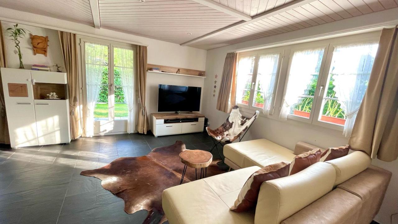The Swiss Paradise 2 Apartment With Garden, Whirlpool, And Mountain Panorama Wirzweli エクステリア 写真